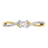 9ct Gold Diamond Crossover Ring - 20pts - D5132 Alternative Image