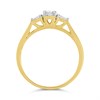 9ct Gold Diamond Trilogy Ring - 1/3ct - D5136 Alternative Image