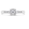9ct White Gold Diamond Starburst Cluster Ring - 1/3ct - D5251 Alternative Image