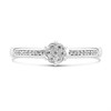 9ct White Gold Diamond Cluster Ring - 11pts - D5256 Alternative Image