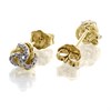 9ct Gold Diamond Knot Stud Earrings - 5pts per pair - D54120 Alternative Image