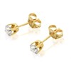 9ct Gold Diamond Solitaire Stud Earrings - 1/2ct per pair - D5451 Alternative Image