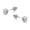 9ct White Gold Diamond Solitaire Stud Earrings - 1/2ct per pair - D5516 Alternative Image