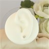 9ct White Gold Pave-Set Diamond Heart Stud Earrings - D5527 Alternative Image