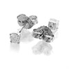 9ct White Gold Diamond Solitaire Stud Earrings - 20pts per pair - D5536 Alternative Image