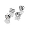 9ct White Gold Diamond Solitaire Stud Earrings - 9pts per pair - D5545 Alternative Image