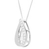 Dancing Diamonds 9ct White Gold Diamond Necklace - D56130 Alternative Image