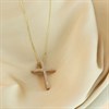 9ct Diamond-Set Slider Cross And Chain - D56158 Alternative Image