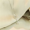 9ct White Gold Diamond-Set Key Necklace - D56164 Alternative Image