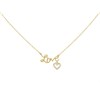 9ct Gold Diamond Charity 'LOVE' Necklace - 7pts - D5642 Alternative Image