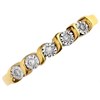 9ct Gold Five Stone Diamond Swirl Ring - 5pts - D5817 Alternative Image