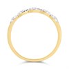 9ct Gold Diamond Half Hoop Ring - 8pts - D5819 Alternative Image