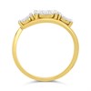 9ct Twist Diamond Trilogy Cluster Ring, 1/2ct - D5933 Alternative Image