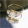 9ct Twist Diamond Trilogy Cluster Ring, 1/2ct - D5933 Alternative Image