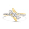 9ct Gold Trilogy Cluster Crossover Diamond Ring, 20pts - D5935 Alternative Image