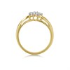 9ct Gold Diamond Twist Cluster Ring - 1/4ct - D60154 Alternative Image