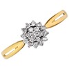 9ct Gold Diamond Cluster Ring - 15pts - D6028 Alternative Image