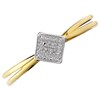 9ct Gold Diamond Rhombus Cluster Ring - D6035 Alternative Image
