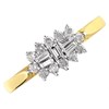 9ct Gold Diamond Cluster Ring - 1/2ct - D6056 Alternative Image