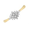 9ct Gold Diamond Cluster Ring - 10pts - D6065 Alternative Image