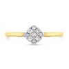 9ct Gold Diamond Cluster Ring - 20pts - D6072 Alternative Image