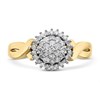 9ct Gold Diamond Cluster Ring - 40pts - D6075 Alternative Image