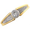 9ct Gold Diamond Cluster Ring - 10pts - EXCLUSIVE - D6079 Alternative Image