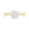 9ct Gold Diamond Starburst Cluster Ring - 36pts - D6092 Alternative Image