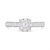 9ct Singlestone-Look Diamond Cluster Ring - 1/2ct  (+AGI Cert) - D6095 Alternative Image