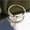 9ct Singlestone-Look Diamond Cluster Ring - 1/2ct  (+AGI Cert) - D6095 Alternative Image