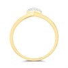 9ct Diamond-Set Open Heart Wishbone Ring - D6097 Alternative Image