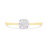 9ct Rounded-Square Diamond Cluster Ring - D6098 Alternative Image