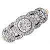 9ct Gold Diamond Cluster Band Ring - 1/2ct - D6109 Alternative Image