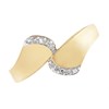 9ct Gold Diamond Crossover Ring - 6pts - D6123 Alternative Image