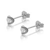 Love It! 9ct White Gold Diamond Solitaire Stud Earrings - 17pts per pair - D62326 Alternative Image