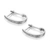 Love It! 9ct White Gold Diamond Hoop Earrings - 10pts per pair - D62330 Alternative Image