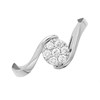 Love It! 9ct White Gold Diamond Twist Cluster Ring - 20pts - D62351 Alternative Image