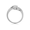Love It! 9ct White Gold Diamond Twist Cluster Ring - 20pts - D62351 Alternative Image
