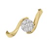 Love It! 9ct Gold Diamond Twist Cluster Ring - 20pts - D62352 Alternative Image