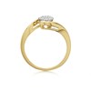 Love It! 9ct Gold Diamond Twist Cluster Ring - 20pts - D62352 Alternative Image