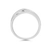 Love It! 9ct White Gold Diamond Kiss Ring - 10pts - D62355 Alternative Image