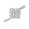 9ct White Gold Diamond Twist Cluster Ring - 1/2ct - D6310 Alternative Image