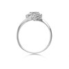 9ct White Gold Diamond Twist Cluster Ring - 1/2ct - D6310 Alternative Image