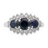 9ct White Gold Sapphire And Diamond Ring - 35pts - D63134 Alternative Image