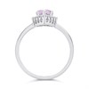 9ct White Gold Amethyst And Diamond Pear Cluster Ring - 7pts - D63161 Alternative Image