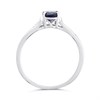 9ct White Gold Sapphire And Diamond Ring - 6pts - D63163 Alternative Image