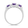 9ct White Gold Amethyst And Diamond Ring - 10pts - D63168 Alternative Image