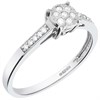 9ct White Gold Diamond Cluster Ring - 10pts - D63174 Alternative Image
