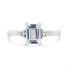9ct White Gold Aquamarine And Diamond Ring - D63178 Alternative Image