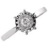 9ct White Gold Diamond Cluster Ring - 20pts - D6332 Alternative Image